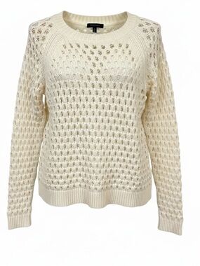 Talbots white sweater